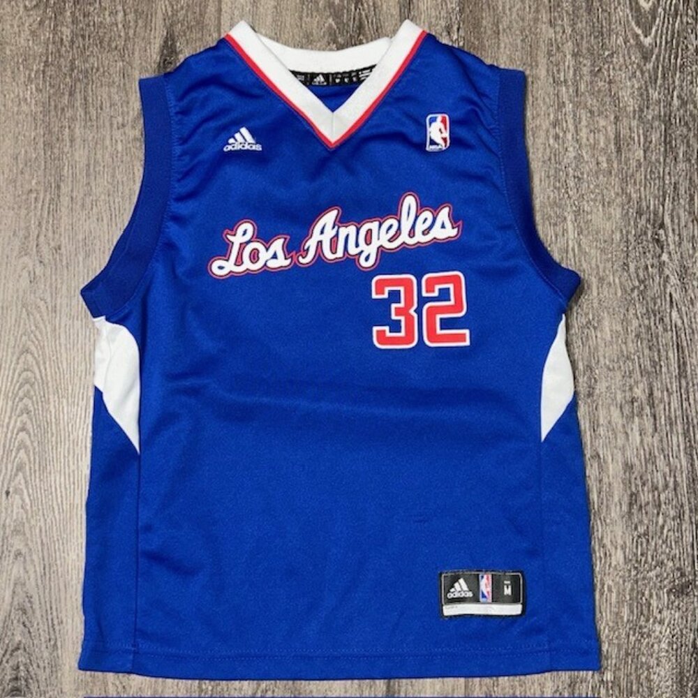 Blake Griffin #32 NBA Blue Los Angeles Clippers Adidas Jersey  Youth Medium
